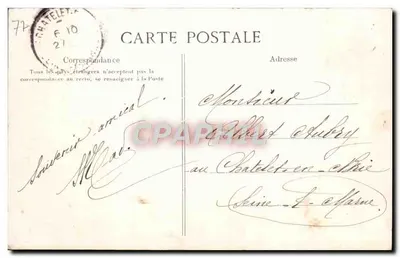 Paleis van Fontainebleau — Bassin van de Cascades — E.D. uitgever, n° 574 — Achterkant