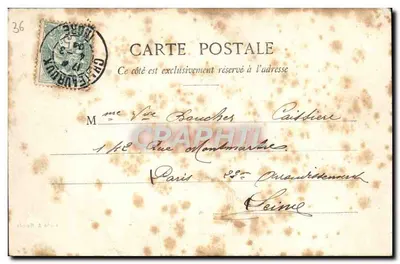 Châteauroux — Widok ogólny — Cliché A. Girault, wydawca Lacoste, księgarz w Châteauroux — Rewers