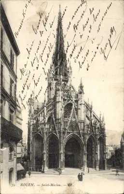 Stara pocztówka Rouen Saint Maclou