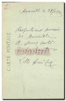 Marseille - N.D. de la Garde - E.L. — Achterkant