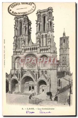 Laon — A Catedral — F. Barnaud, fot. edit., Laon