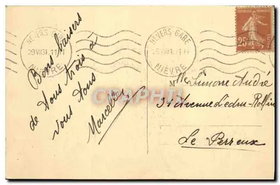Nevers — Porte du Croix — Lib. Lebel — Verso