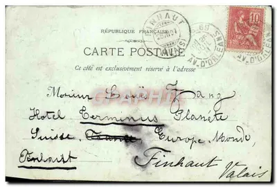Marseille — Ascenseur de N.D. de la Garde — éditeur : PHOTOGRAPHIE M. LEBLANC — Verso