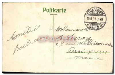 Strasbourg — Dom Kammer — nieznany wydawca, numer serii nie widoczny — Rewers