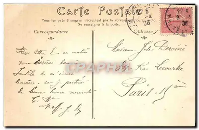 Angers — La Ville basse — editor no identificado, n° de serie 39 — Reverso