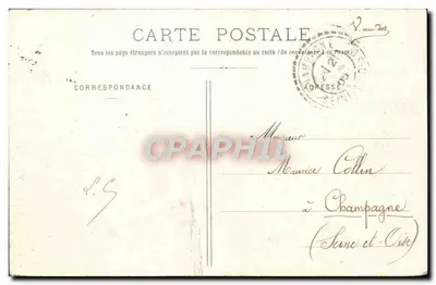 Reims - Hotel de Ville — F. Barnhoud, fotógrafo, Laon - Depositado — Verso
