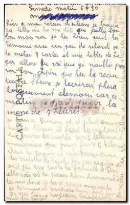 Guérande (Loire-Inf.) — La Colegiata de San Aubin (siglo XV) lado Sur — editor Chocquet — Reverso