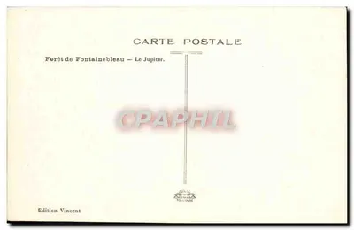 Floresta de Fontainebleau — O Jupiter — Edição Vincent — Verso