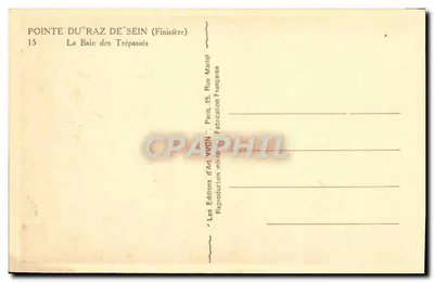 Pointe du Raz - La Baie des Trépassés — Les Editions d'Art Martel, Paris — Verso