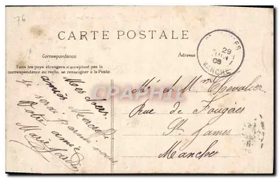 Le Havre — Efekt fali przy nowej przystani — J.M. n°152 — Rewers