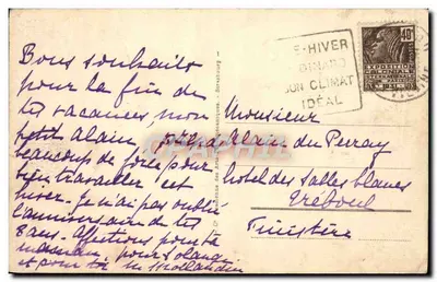 Dinard - La Plage de l'Ecluse et la Piscine — éditeur A.P.A. n°80 — Verso