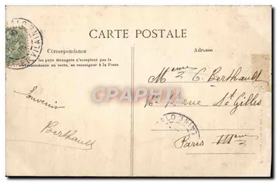 Côte d'Émeraude — Grobowiec Châteaubrianta — G. F. — 1889 — Rewers