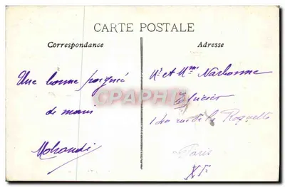 Marseille — La Corniche, anse du prophète — Éditeur L.R. n°16 — Verso