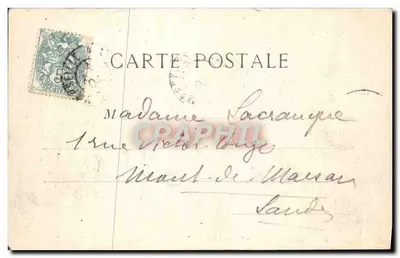 Marseille - Katedra — widok na budynki z kopułami i portalami — wydawca L.P. n°21 — Rewers