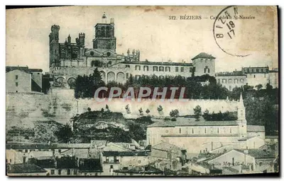 Béziers — Catedral São Nazário — editor Poinçonnois, n° 512