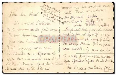 Metz — Katedra — widok fasady gotyckiej z dwiema wieżami i tramwajami — wydawca nieznany, nr 93 — Rewers