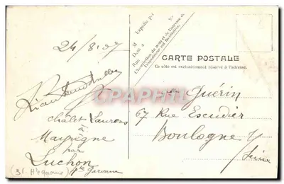 Luchon — Widok z Superbagnères — V.P. Paryż Nr 9 — Rewers