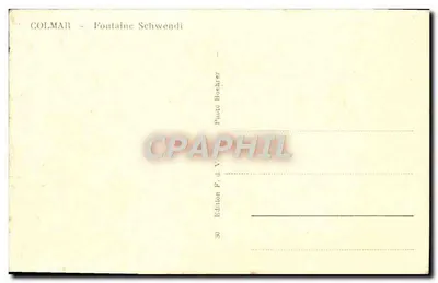 Colmar — Fontaine Schwendi — Wydawnictwo Boechrer — Rewers