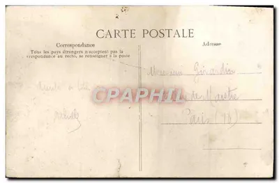 Clermont-Ferrand — Ensemble de l'Hôtel de Ville et Cathédrale — Éditeur impr. C. L. B. (n° 107) — Verso