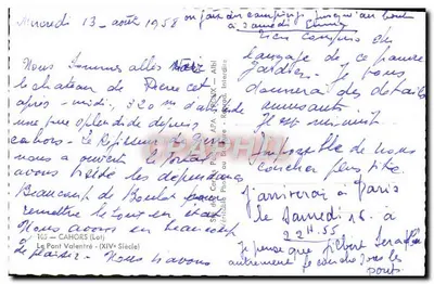 O Ponte Valentré — Cahors (Lot) — editor APA — Verso