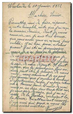 Wiesbaden, Igreja Luterana, Escola Gutenberg e Igreja da Santíssima Trindade — editor não visível, número de série não visível — Verso