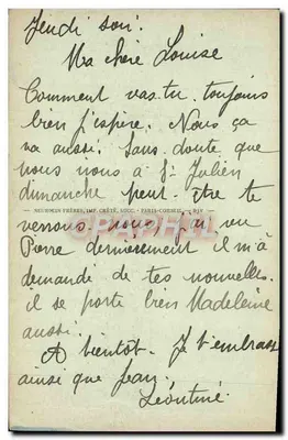 Castelo de Chantilly — A Ilha do Amor — J.HOE. n°227 — Verso