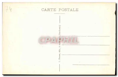 ÉVIAN-les-BAINS (Hte-Savoie) — L'Établissement Thermal — L. Faurraz, édit. — Verso