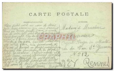 Katedra w Chartres — Zamykanie chóru, Wzniecenie (XVI wiek) — Et. Houvet, n°33 — Rewers
