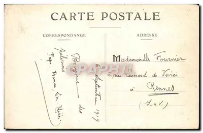 Lourdes — A Virgem Coroada e a Basílica — editor não identificado, n° 821 — Verso