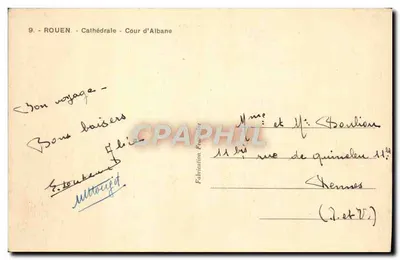 Rouen - Katedra - Dół Albâne — n°9 — Rewers