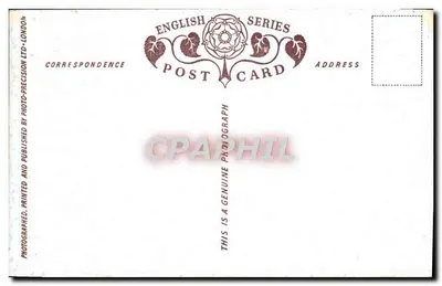As Salas do Parlamento e o Ponte de Lambeth, Londres — English Series Post Card, Londres — Verso