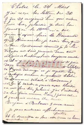Cholet — Vista geral — editor A. Bresse, n°44 — Verso