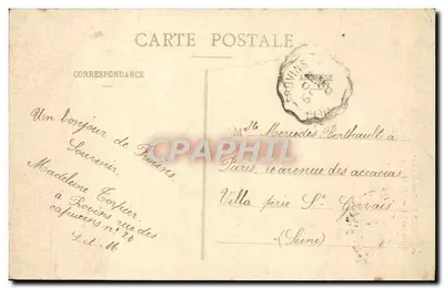 Provins — Wieża Cezara (Zamek z XI i XII wieku) — J. Lefebvre, wyd. — Rewers