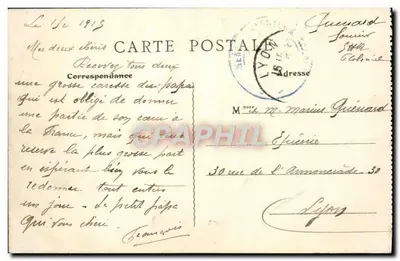 Lyon — Ogólny widok na Saône — B. F., Paryż — Rewers