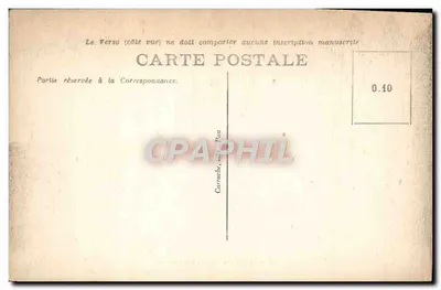 Cartolina d'epoca Pau — Il Castello visto dal Parco Nazionale — Verso