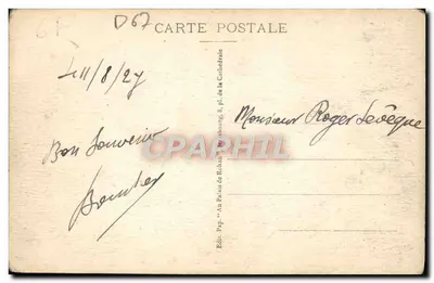 Strasburg - Petite Francja — wydawca Pap. 'Au Faisceau de Robinson' n°99 — Rewers