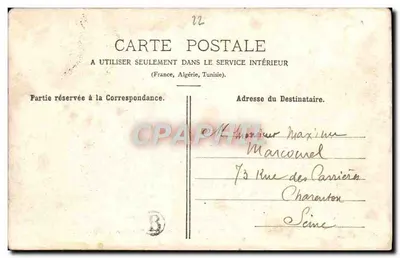 Ploumanach (Côtes-du-Nord) — La Roche Poisson d'Aurade — J.-B. Barat, edit.-foto, Saint-Quay. — Verso
