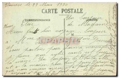 Vannes e sua esposa — Casa que pertenceu a Gilles de Bretagne — Coleção H. Laurent, Port-Louis — Verso