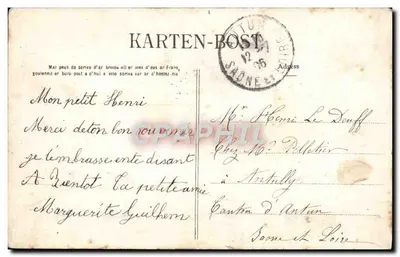 Lorient — Place Bisson — Église Saint-Louis — Collection Villan, n° 2031 — Verso