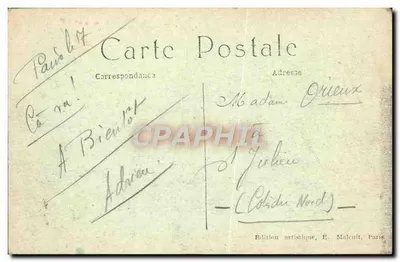 Paris – A Conciergerie — E.M. n°5144 — Verso
