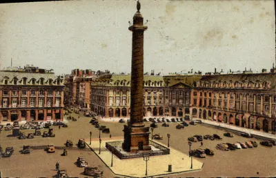Place Vendôme — coluna da Grande Armée (1810) — Edições de Arte GUY, Paris