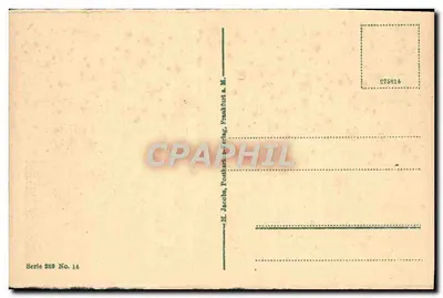 Mainz przy Rynie — widok mostu i metalowego mostu — M. Jacobs, Postkartenverlag, Francfort — Rewers