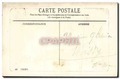 Vichy — Vista tirada no Parque — L.L. editor — Verso
