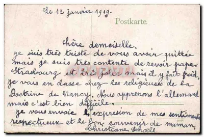 Strasbourg i. Els. — Université — éditeur Vanage & Co. Str. (n° 23924) — Verso
