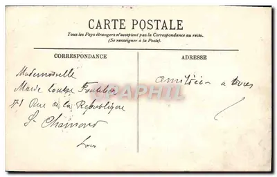 Marseille — A Igreja dos Reformados — LL. n° 182 — Verso