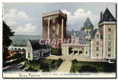 Pau — O Castelo, fachada principal — C.C. 8, editor não identificado