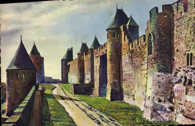 Carcassonne (Aude) — A Cidade. As Altas Lices — Edições d'Art Yvon