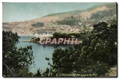 Villefranche-sur-Mer — a estrada do Cabo Ferrat — editor L.V. & Cie, Paris