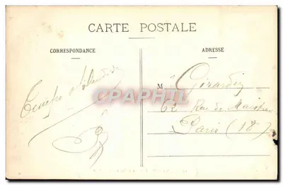 Bilhete postal antigo Saint Mihiel Le Calvaire des Roches — Verso