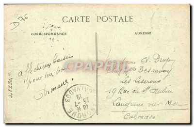 Rouen — La Cathédrale — Éditeur E.P.D. n° 616 — Verso